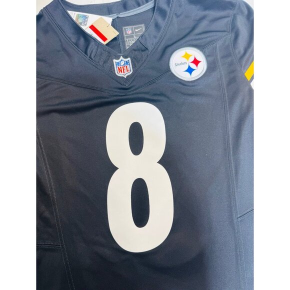 Aaron Rodgers Pittsburgh Steelers Nike Vapor F.U.S.E Home Black Jersey Sz Large - Picture 3 of 11
